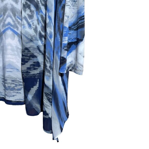 Chicos Travelers Cardigan Womens Large Multicolor Mixed Artsy Print Open Sweater - Picture 5 of 9